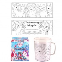 Einhorn Tasse zum Ausmalen