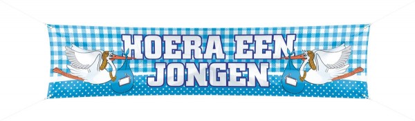 Stoffbanner Hura ein Junge