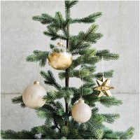 Goldene Glaskugel Miss Sparkle 6cm