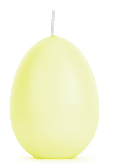 Gelbe Oster Brunch Ei Kerze 10cm