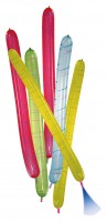 6 Raketen-Ballons Fireworks 1m