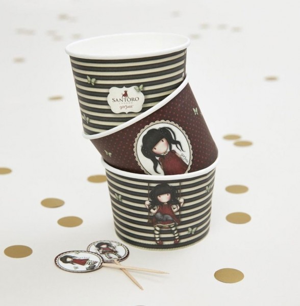 8 Santoro Gorjuss Ruby Dessert Becher