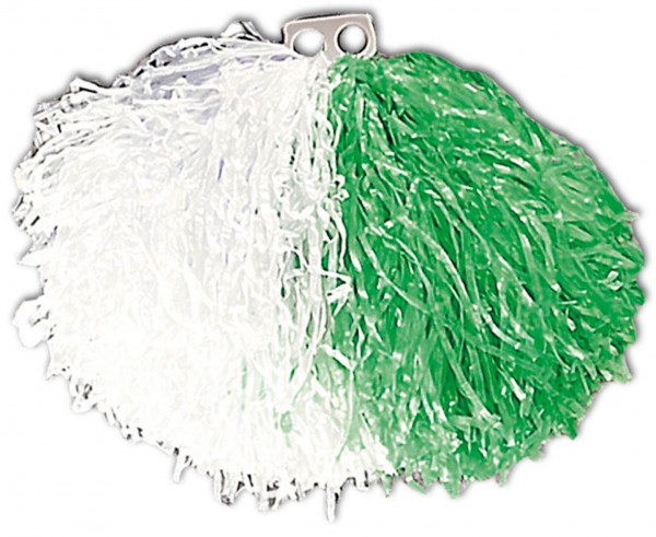Cheerleader Pom Pom Weiß-Grün
