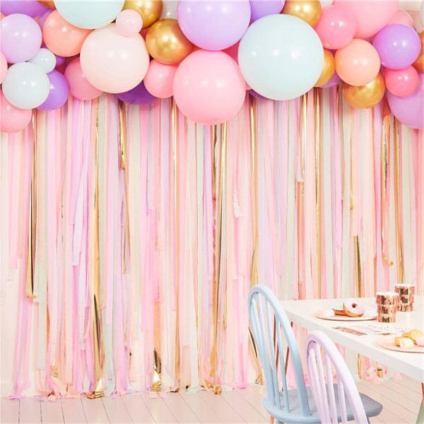 Pastell Ballongirlanden Deko Set 115-teilig