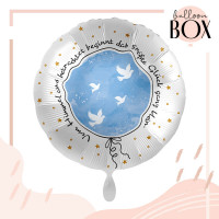 Vorschau: Balloha Geschenkbox DIY Taufe Glück blau XL