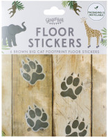 6 Jungle Breeze Pfoten-Aufkleber