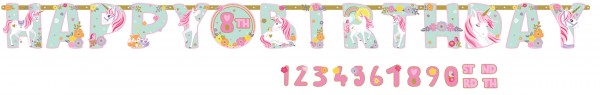 Girlande Happy Birthday Unicorn