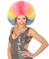 Vorschau: Regenbogen Afro Perücke