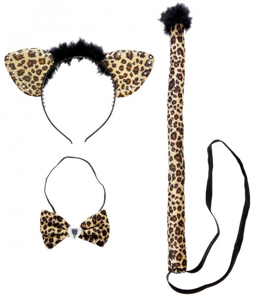 3-Teiliges Leoparden Raubkatzen Set
