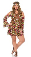 Vorschau: Flower Power Mädchen Plus Size Kostüm