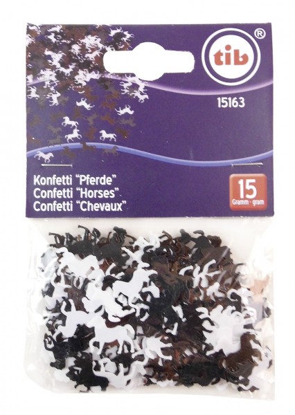 Pferde Traum Streudeko Schwarz Braun Weiß 15g 2