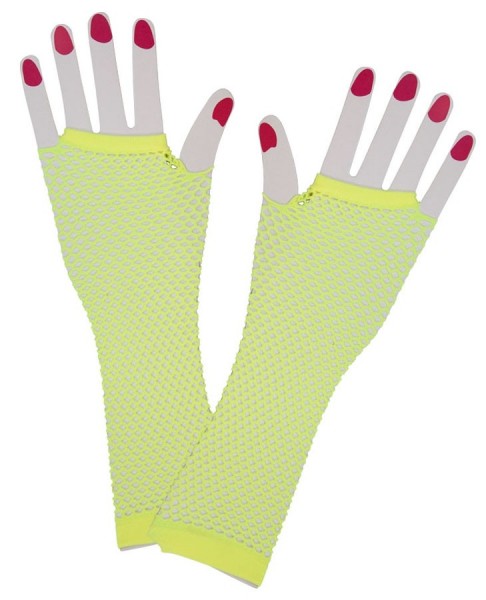 Netzhandschuhe Neon Gelb