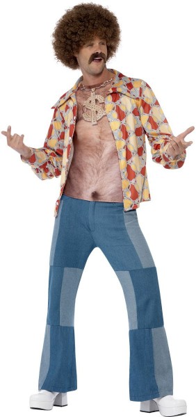 Brusthaar Shirt 70er Jahre Look 2