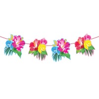 Tropische Hibiskus Girlande 6m