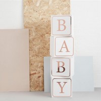 XXL Baby Deko Würfel aus Pappe