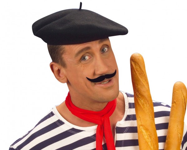 Verformbarer Schnurrbart Schwarz 5
