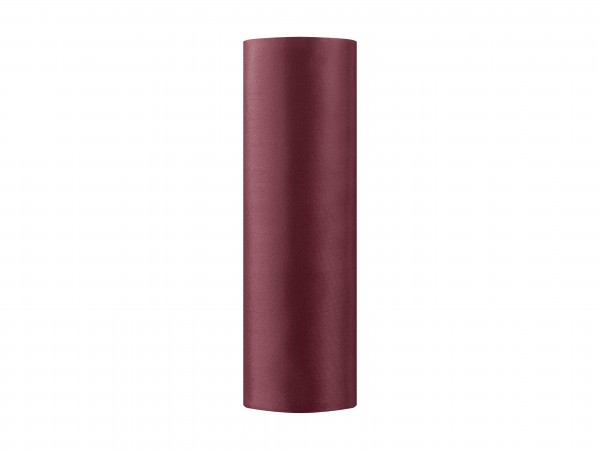Tischläufer Satinoptik Bordeaux 9m 2