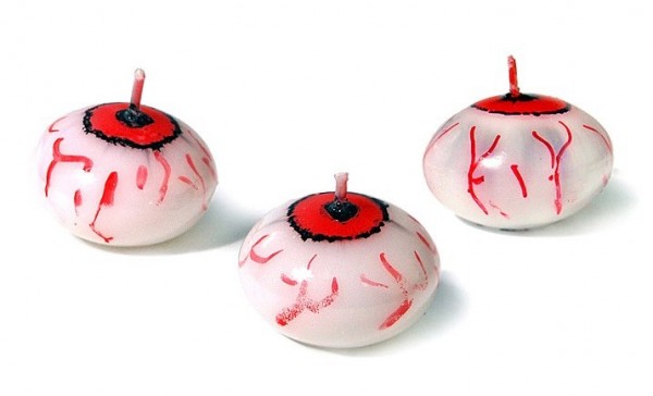 25 Schwimmkerzen Bunrning Eye 4cm