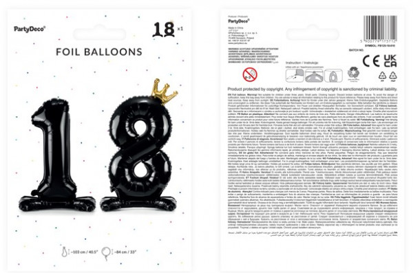 Finally 18 Folienballon 84cm 3