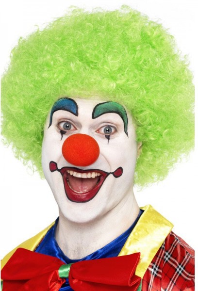 Fröhliche Clownsperücke Grün