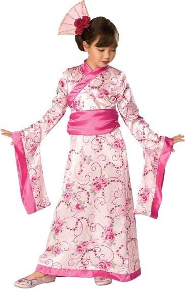 Kimono Geisha Kinderkostüm Rosa