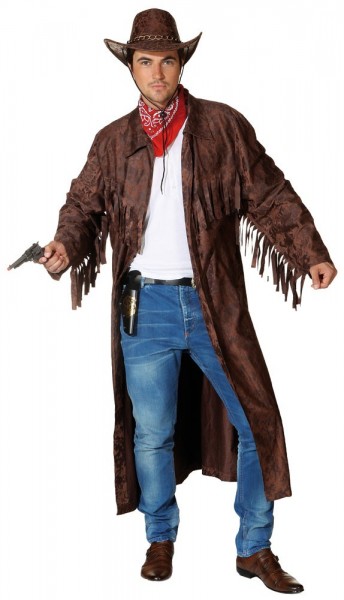 Herren Westernmantel Braun