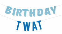 Nasty Birthday Twat Girlande 1,5m