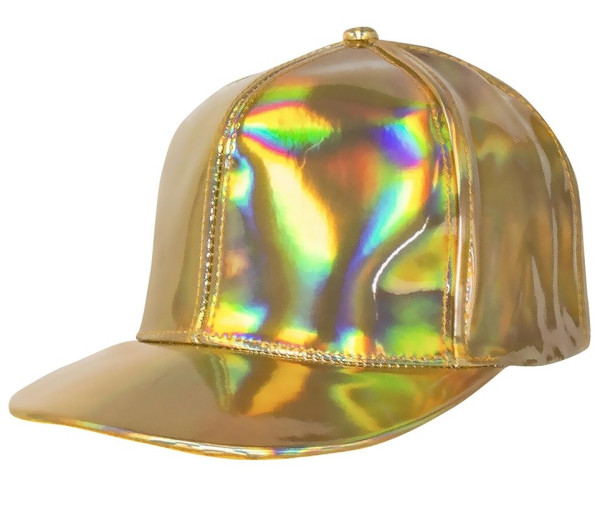 Holografische Baseball Cap gold 2