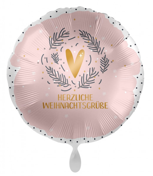 Lovely Christmas Greetings Folienballon 45cm