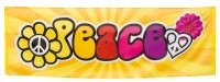 Hippie Peace Party Banner 74cm x 2,2m