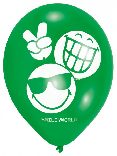 6 Be Emotional Smileyballonger 23 cm 2