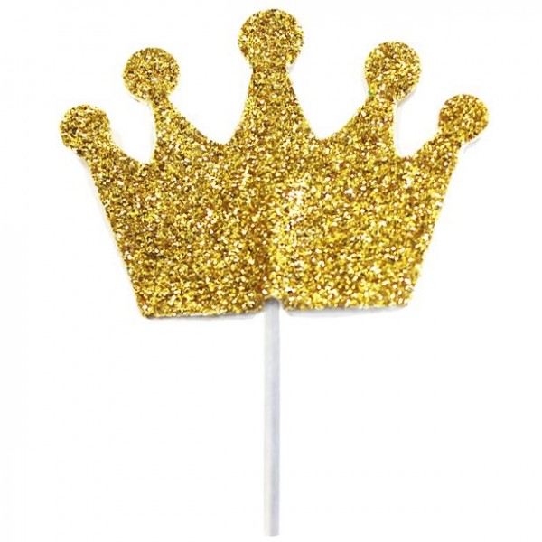 12 goldene Kronen - Tortendeko