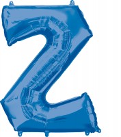 Folienballon Buchstabe Z blau XL 83cm
