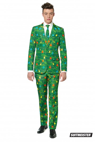 Suitmeister Partyanzug Christmas Tree Green