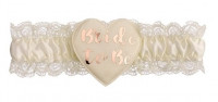 Bride to Be Strumpfband creme