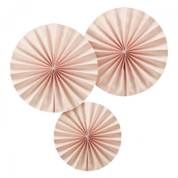 3 Royal Wedding Papierrosetten 36cm