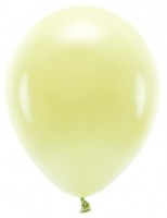 100 Eco Pastell Ballons zitronengelb 26cm