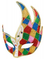 Bunte Venice Jockey Augenmaske