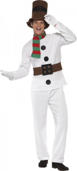 Weißer Schneemann Anzug für Herren