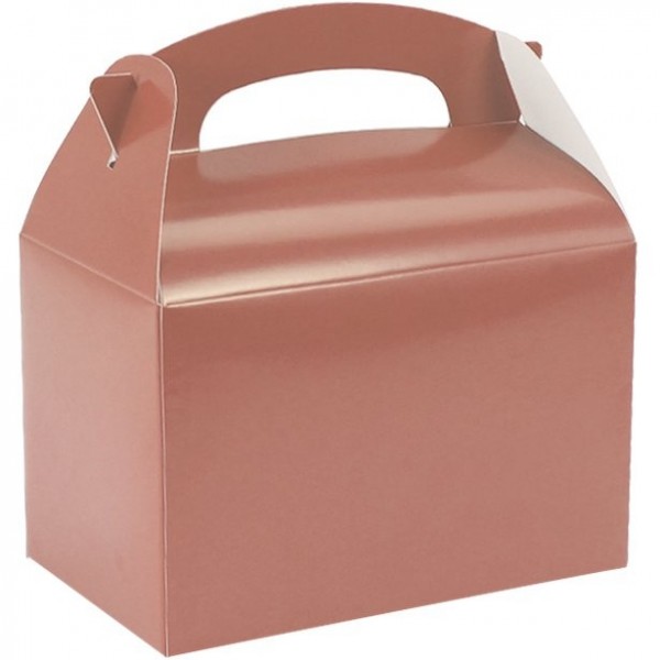 6 Geschenkboxen roségold 15cm