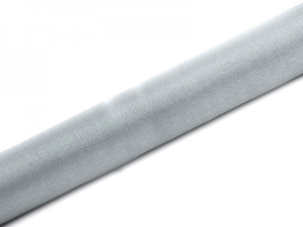 Organza Stoff Elisa silber 9m x 36cm