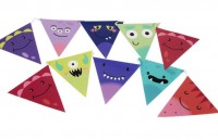 Monster Party Wimpelkette