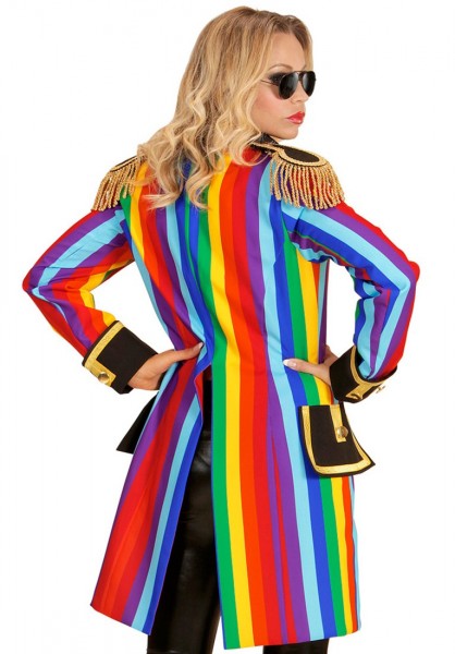 Regenbogen-Frack Zirkusdirektorin Damen 5
