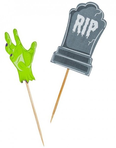 12 Zombie Friedhof Party Picker