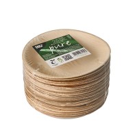 25 Palmblatt Teller Vivaldi rund 15cm