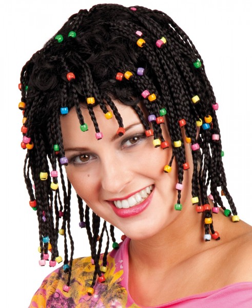 Rasta Zöpfe Perlen Perücke