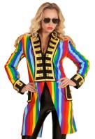 Vorschau: Regenbogen-Frack Zirkusdirektorin Damen