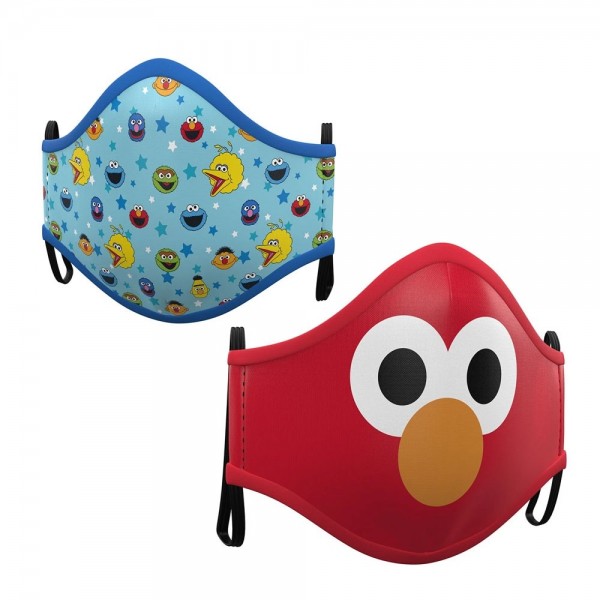 2 Mund-Nase-Masken Elmo and Friends Kinder 10-12