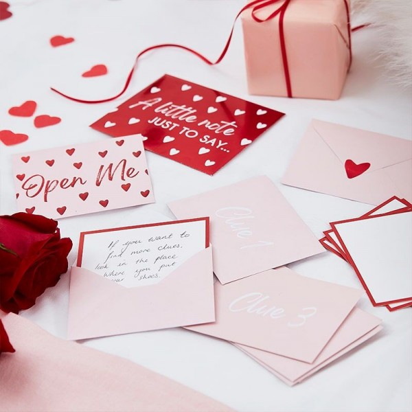 Valentinstag Schnitzeljagd Partyspiel