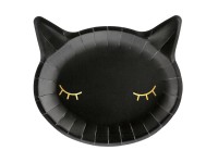 6 Boo Town Katzen Pappteller 22 x 20cm